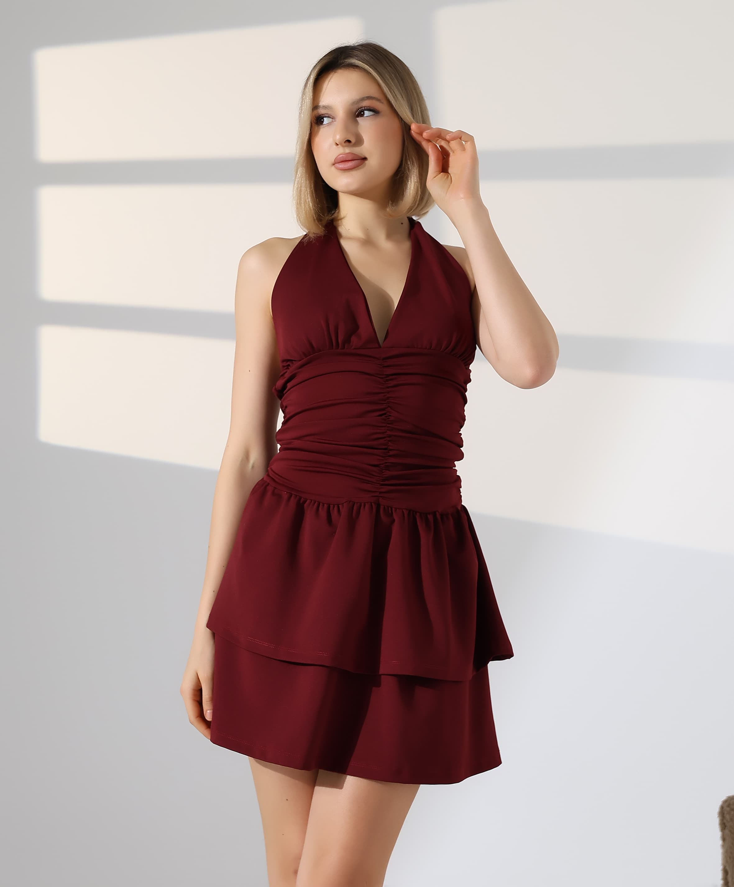 Chic and Comfortable Layered Mini Dress | Capzula Wholesale