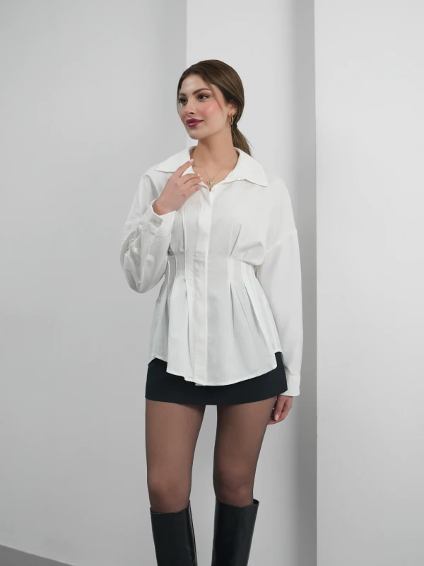 Chic and Comfortable White Women's Blouse | Capzula Wholesale